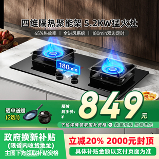 樱雪Q2588B燃气双灶家用厨房定时灶具煤气灶天然气液化气猛火灶44