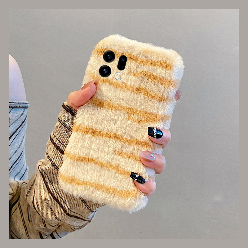 ins风线条豹纹适用oppofindx9plus手机壳fondx8条纹x50pro拼色k12x秋冬x7毛绒x6por撞色ultra软x5/x3/realme