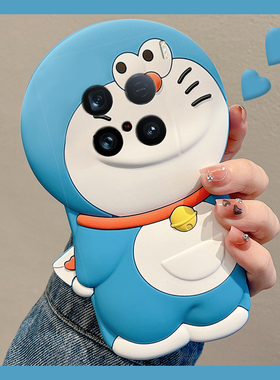 适用vivox200手机壳x200pro卡通x200s立体x100ultra蓝色x90pro+哆啦A梦x70可爱x60叮当猫x50趣味x30十vivo女p