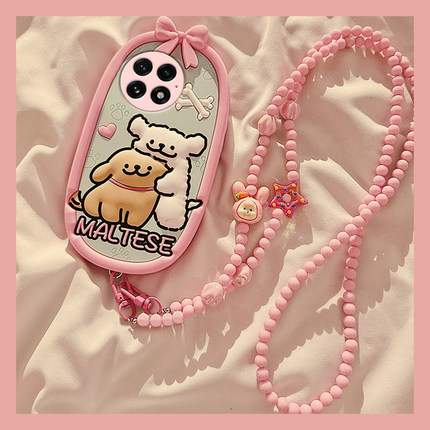 适用oppo一加ace5pro手机壳1+13可斜挎12立体ace3v蝴蝶结ace2可爱11线条10小狗9带挂绳8挂炼7粉色十oneplus女