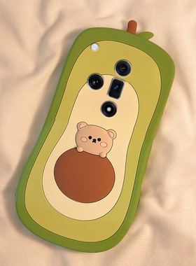 适用oppofindx8s+手机壳findx7ultra卡通x6pro立体k13turbo牛油果k12s小熊k11可爱k10绿色k9创意k5十趣味女生