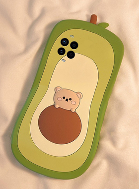 适用华为nova14手机壳novo13ultra活力版12pro卡通11se立体10z牛油果9小熊8可爱7i绿色6se创意5趣味4硅胶软壳