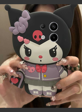 适用小米红米note14手机壳noto13pro+卡通12turbo立体11t黑色10库洛米9爱心8可爱7趣味12十11超萌redmi硅胶软