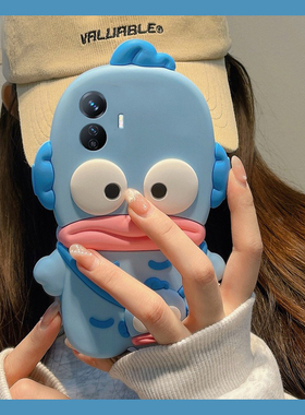 适用vivoy300gt手机壳y300pro+卡通y200i立体100小丑鱼y97搞怪y95丑萌u1香肠嘴y67趣味y76s蓝色十vivo硅胶女p