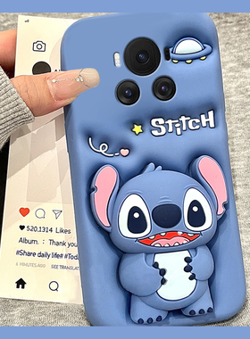 适用华为荣耀magic7手机壳magic6至臻版5pro立体play9c蓝色4史迪仔9t支架8t带挂件7t挂绳3卡通6t可爱4t趣味软