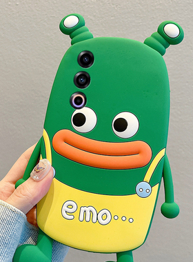 适用魅族21pro手机壳21卡通20pro立体20青蛙18s香肠嘴18x搞怪18趣味17丑萌note16pro绿色noto16硅胶meizu软壳