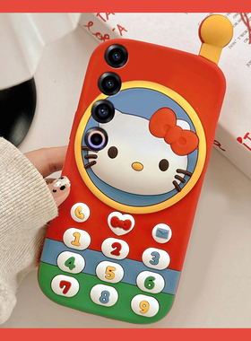 适用魅族22手机壳22pro卡通22mini立体21可爱KT猫21por大哥大21note凯蒂猫电话红色创意新款meizu硅胶软壳女p