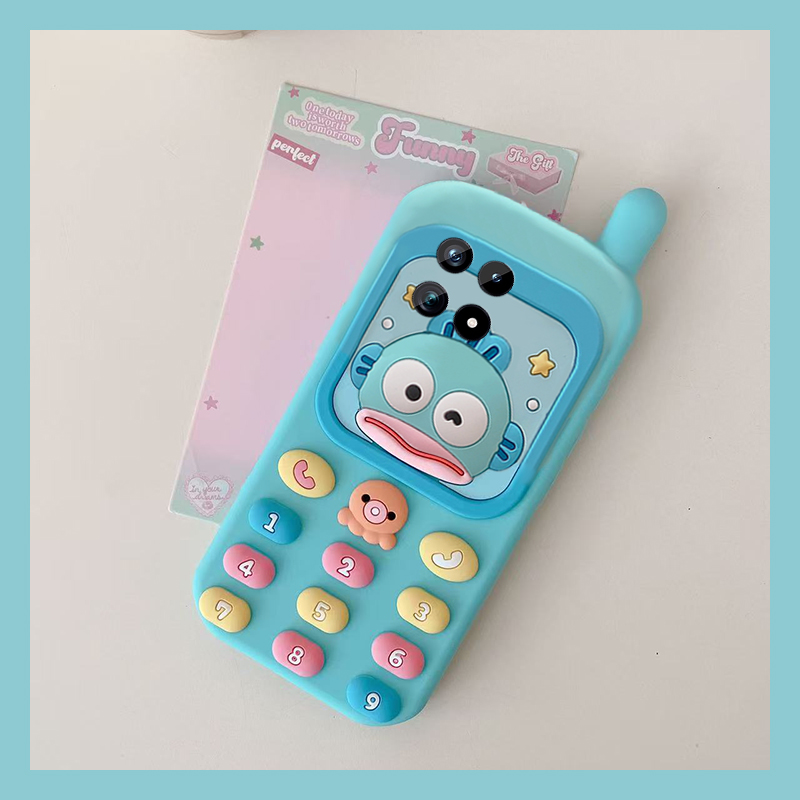 手机壳硅胶搞怪香肠嘴小丑鱼大哥大电话机
