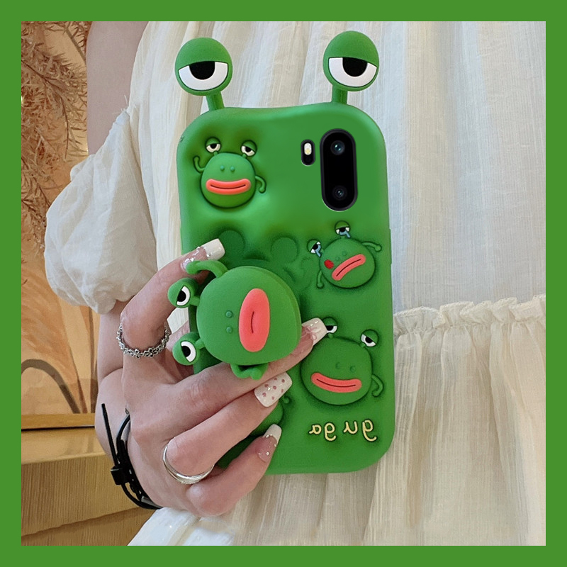 搞怪香肠嘴青蛙适用oppo一加ace6手机壳ace5pro立体1+13t可旋转12丑萌11可爱10/9rt/8t/7a/ace3v/2/1+oneplus