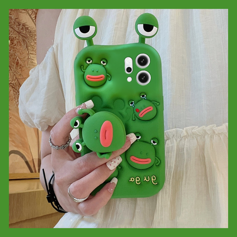 搞怪香肠嘴青蛙适用opporeno14手机壳reon13pro+立体12可旋转11丑萌10可爱9卡通8硅胶7se/6/5k/4/3元气版oppo