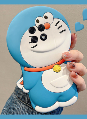 适用oppoa6pro手机壳a6max卡通a6gt立体a6蓝色a6i哆啦A梦por可爱叮当猫0pp0趣味动漫新款超火全包防摔硅胶女p