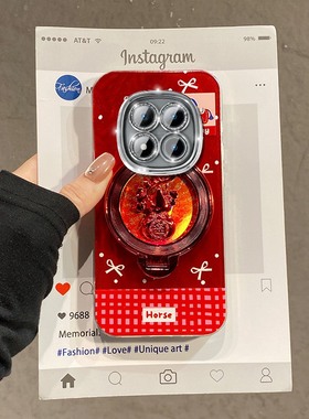 2026旋转葫芦支架适用小米红米note15pro+手机壳turbo4por马年14c红色13r小马12turbo新年11本命年10十redmi