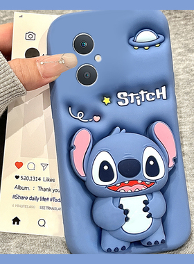 适用oppoa5手机壳a5pro立体a97蓝色a3活力版a93s史迪仔a91支架a56带挂件a72挂绳a58卡通a11x可爱a2趣味oppo软