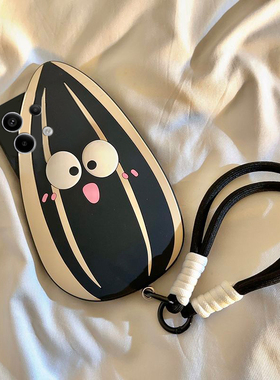 适用小米红米note14手机壳noto13pro+卡通12turbo立体11t黑色10瓜子9表情8带7手绳12十11挂绳redmi个性创意女