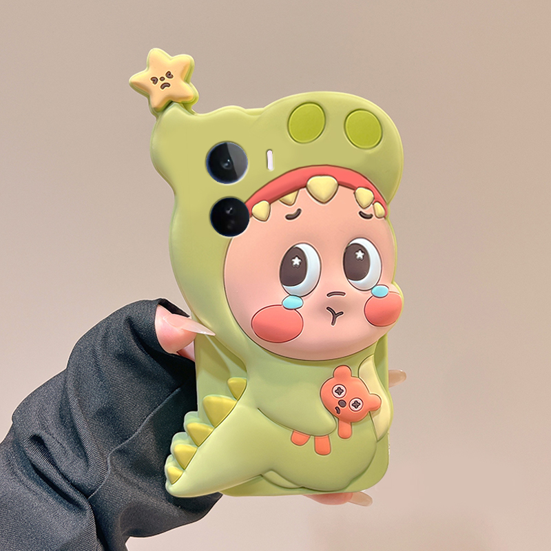 小恐龙星星人适用vivoiqooneo11手机壳iqooneo10立体neo9spro+呆萌8se趣味7竞速版6可爱5活力版855十iq00软壳