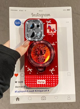 2026旋转葫芦支架适用oppoa6max手机壳a6gt马年a6i红色a5pro小马a3x新年a2m本命年a53s羽纱a32a72女a97a58a16