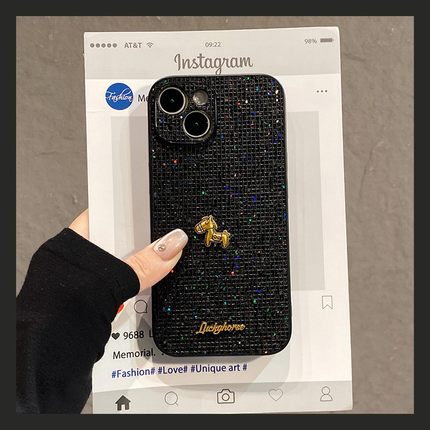 2026英文小马适用opporeno15手机壳reno14pro新年reon13卡通12带11挂链10por+秋冬9绒布8闪片7se马年6十oppo