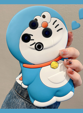 适用vivoy500手机壳y50卡通y50m立体y500蓝色vivo哆啦A梦voviy可爱vovo叮当猫viviy趣味5g动漫新款硅胶软壳女