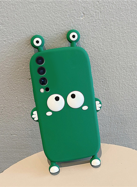 适用vivoiqooneo10pro+手机壳iqooneo9卡通8立体7se青蛙5s煤球3可爱6超萌855趣味8se绿色十vivo硅胶软壳女生p