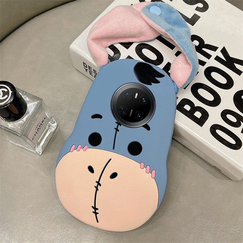 手机壳硅胶卡通趣味小毛驴带手绳耳朵