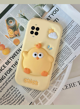 适用华为nova14手机壳novo13ultra活力版12pro可爱11se英文10z黄色9小鸡8卡通7i趣味6se超萌5少女心4新款硅胶