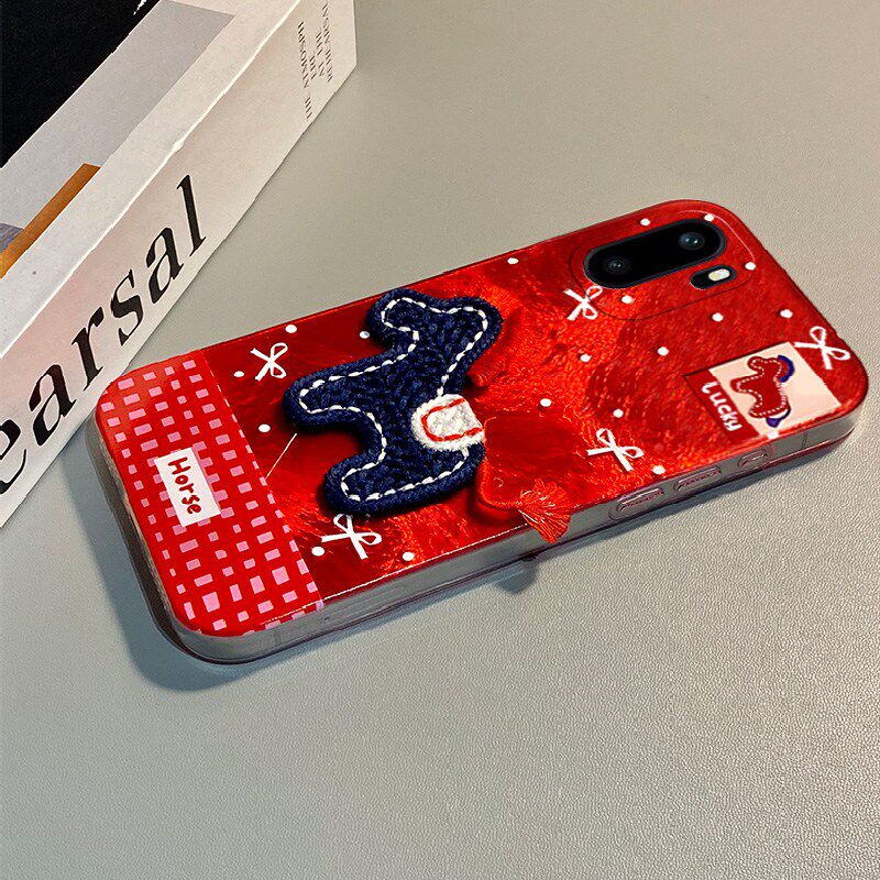 手机壳硅胶2026立体刺绣卡通小马