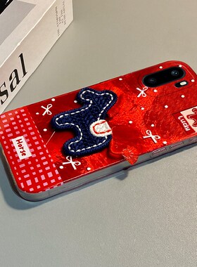 2026刺绣小马适用oppo一加ace6t手机壳1+15新年ace5竞速版13t红色12波点11pro棋盘格3v马年9rt女8/7十oneplus