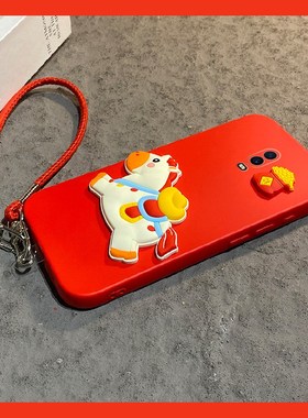 2026马上有钱适用oppor15x手机壳r17pro新年k1红色r11splus带r11s挂绳r9plus马年r9s卡通r9立体oppo硅胶0pp0
