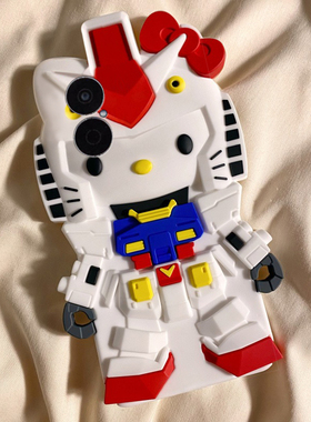 适用华为畅享80手机壳60pro卡通50立体70z畅想z机器人kt猫10可爱20plus凯蒂猫9s个性10e创意麦芒8趣味9硅胶软