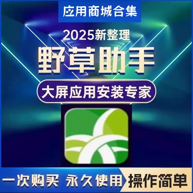 野草助手欢视助手 口令安装包电视下载安装第三方软件应用App