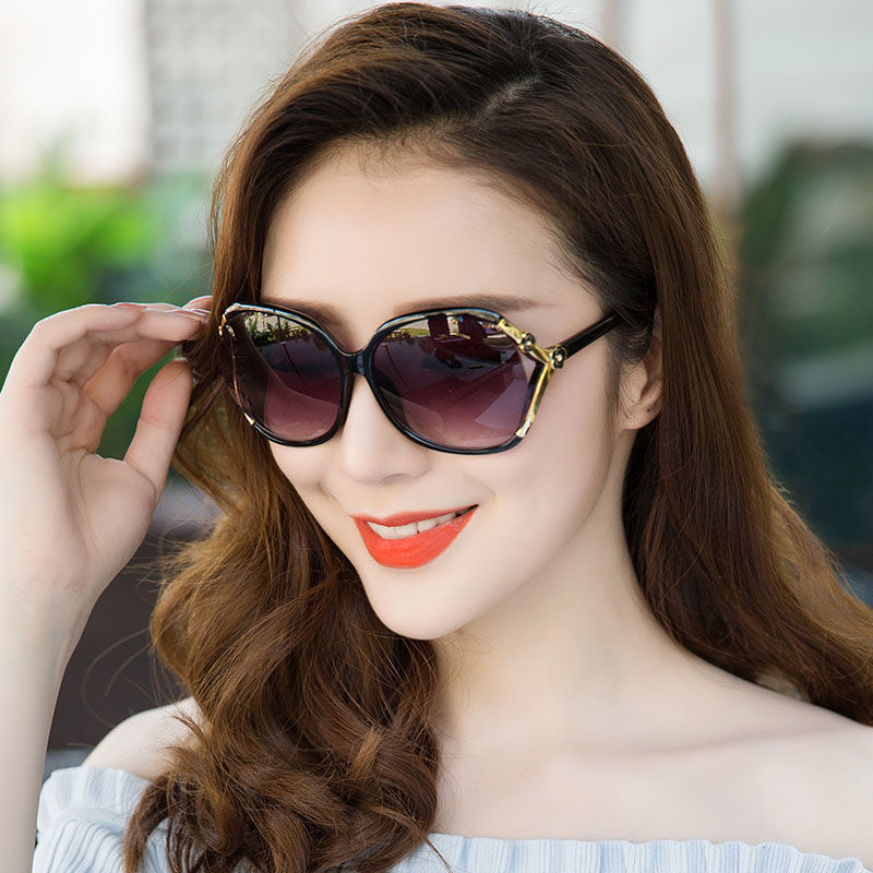 太阳镜女士2025新款眼睛明星时尚潮防紫外线墨镜个性百搭圆脸眼镜