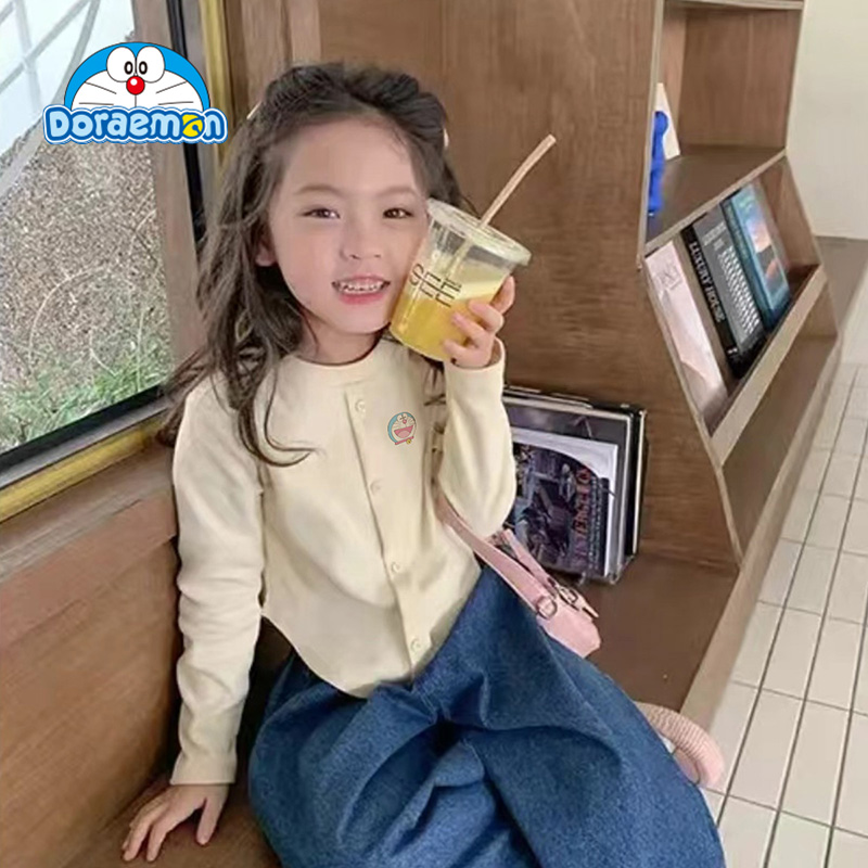 哆啦A梦童装女童毛衣针织衫