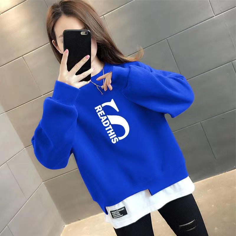 特价版淘宝断码品牌女装限时秒杀早春款假两件卫衣女装2022年新款潮洋气减龄欧货上衣春秋薄款外套