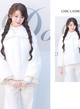 张元英同款超好看保暖短款白色羽绒服女冬90白鸭绒加厚面包服外套