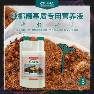 B砖土植物水溶营养液肥绿植果蔬育苗花卉专用 荷兰椰糠CANNA COCO