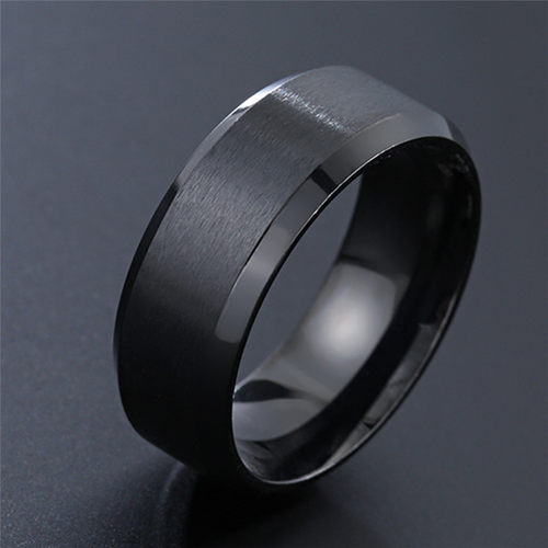 Modyle 2022 New Fashion Punk Vintage 8mm Classic Ring Male G