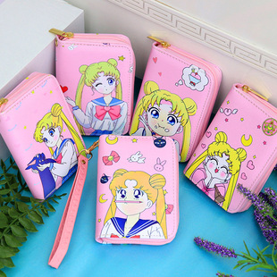 Wallets Female Girls Women Purses Short Holder Anime Card