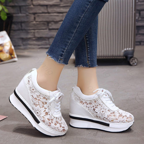 Hot Sales  Summer New Lace Breathable Sneakers Women Shoes C