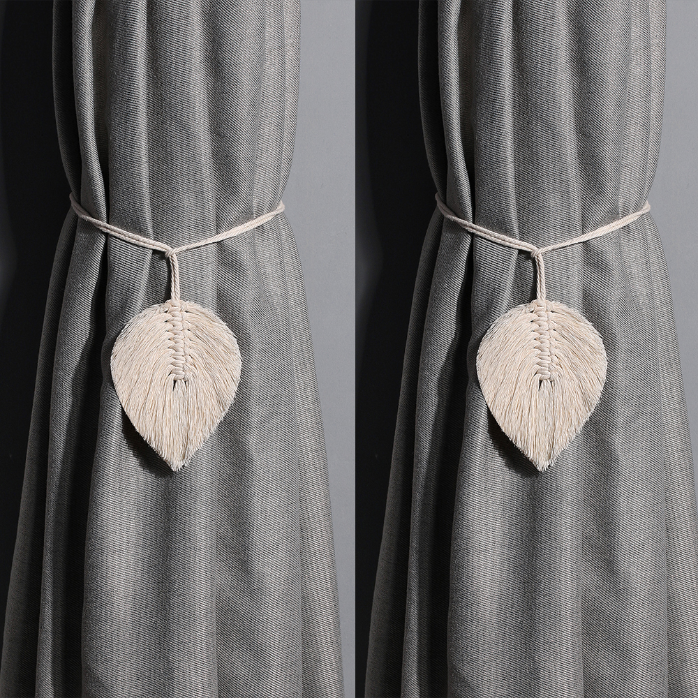Macrame Curtain Tiebacks Boho Home Decor Curtain for Living