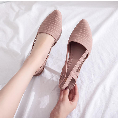 Akexiya 2021 New Women's Shoes Slingbacks Footwear Woman Wed