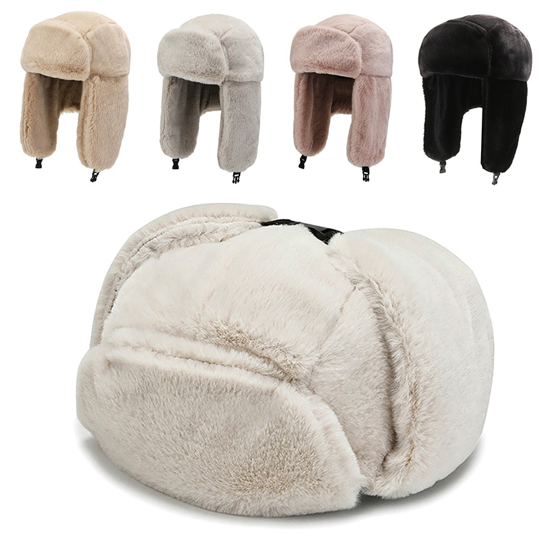 Winter Cycling Ski Hat Warm Earmuffs Thicken Plush  Ear-flap