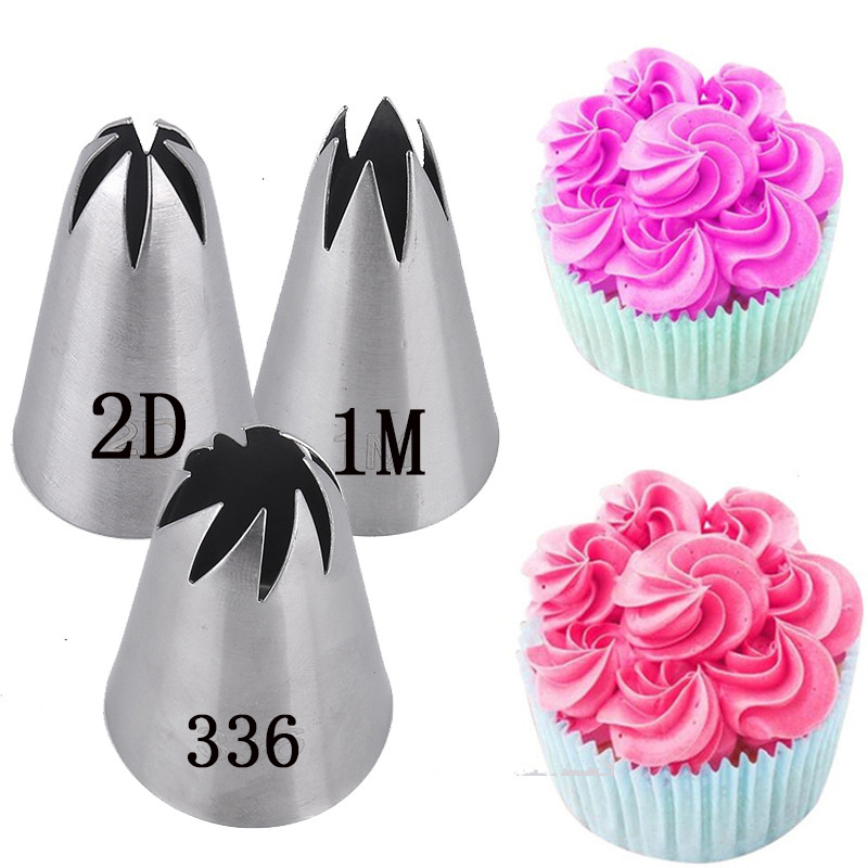Russia Rose Pastry Nozzles Cake Decorating Tools Flower Icin