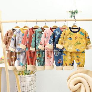 Children Pyjamas Winter Kids Clothing Sets Warm Fleece Pajam