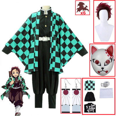 Demon Slayer Kimetsu no Yaiba Tanjirou Kamado Cosplay Costum