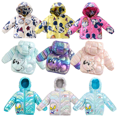 Mickey Minnie Mouse Down Jackets For Kids Laser Lightweight