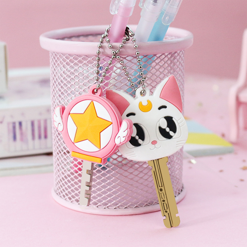 2 PCS/lot Cartoon Silicone Protective Key Case Cover for Key