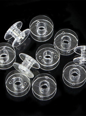 10pcs Thread Bobbin Transparent Plastic Empty Coils For Brot