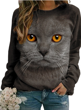 2021 Winter Women New Fashion Cat-inspired Long Sleeves and
