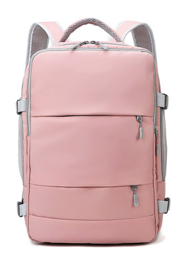 Pink Women Travel Backpack Water Repellent Anti-Theft Stylis