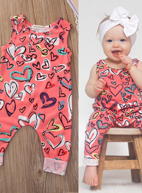 Girl Jumpsuits 0-24M Newborn Infant Baby Girl Outfit Clothes